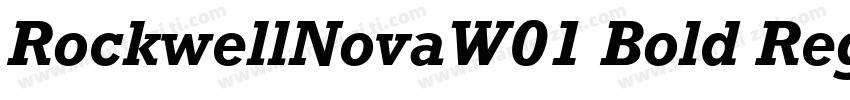 RockwellNovaW01 Bold Regular字体转换